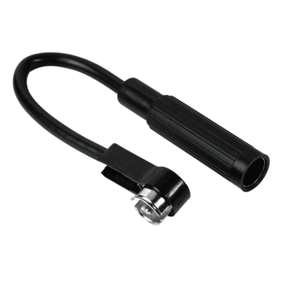 Auto antenna adapter ISO plug 90° DIN socket Hama