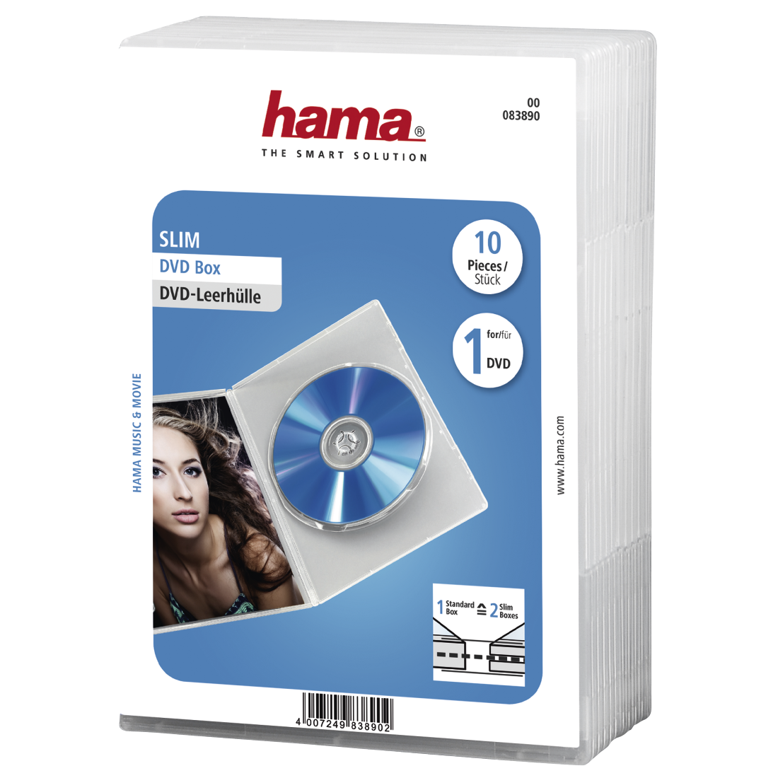 DVD jewel case 10pack Hama