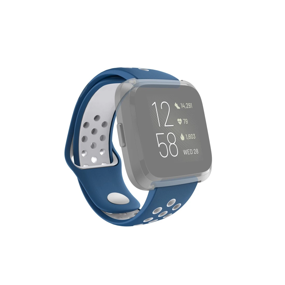 Sportpolsband voor Fitbit Versa 2 Versa Lite ademend horlogebandje bl