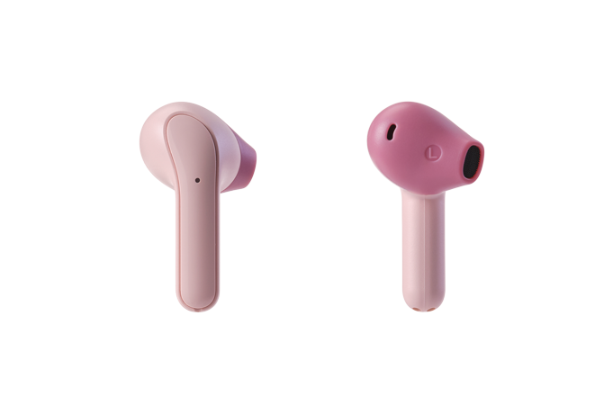 De afbeelding toont een bluetooth-hoofdtelefoon